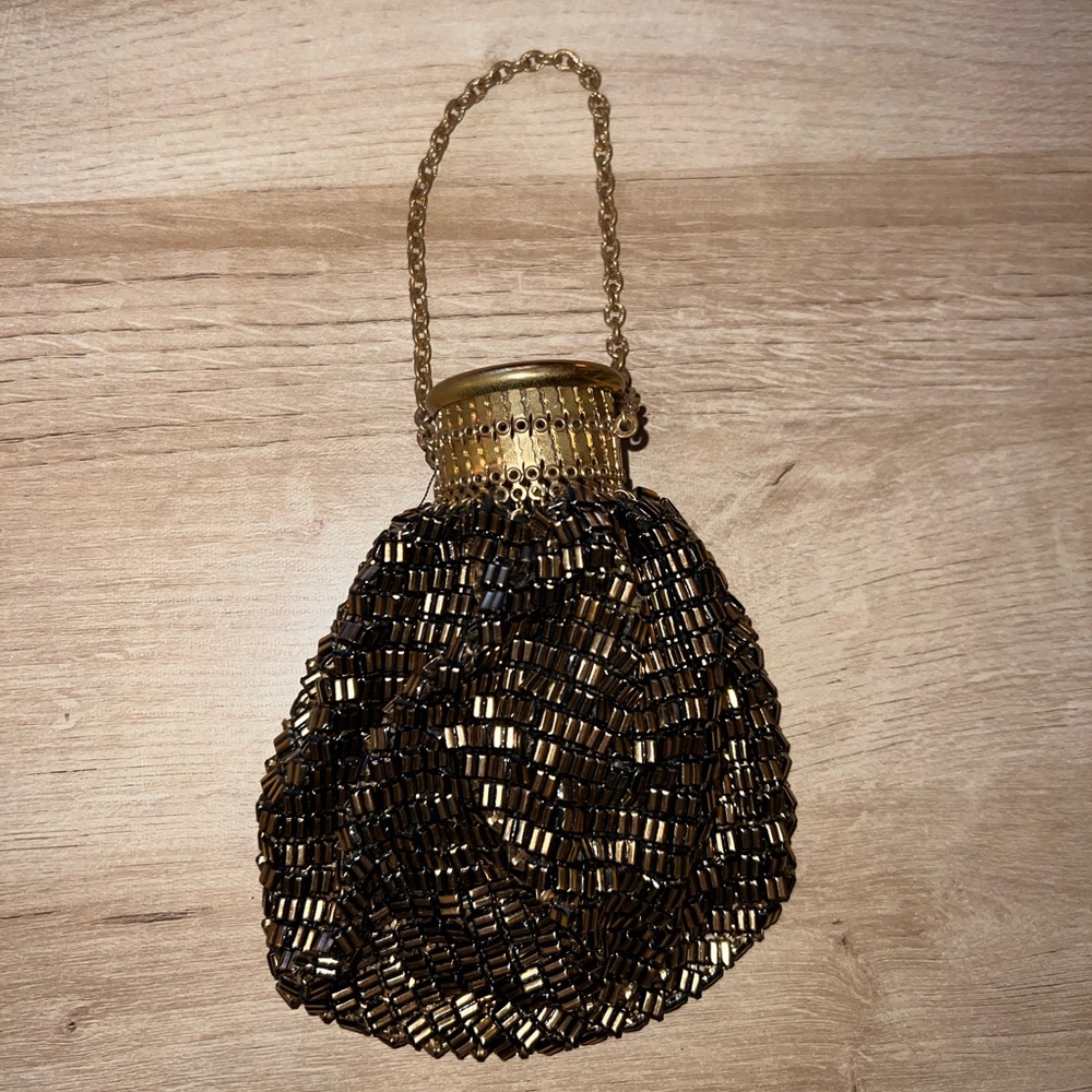 Whiting & Davis Vintage 1940’s Gate Frame Victorian Wristlet Bag Pouch - Picture 2 of 12